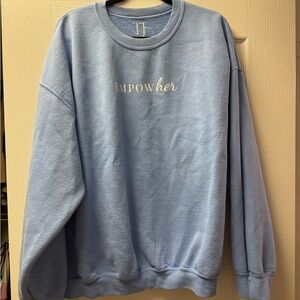 Empower Her Blue Sweater